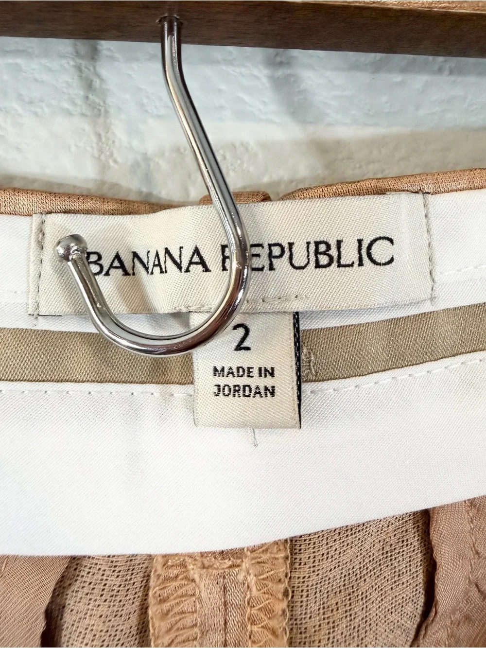Banana Republic Brigitte Satin Wide Leg Pants Size 2 Champagne Gold Shimmer